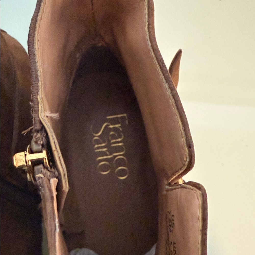 Franco Sarto Brown Ankle Boots - Picture 11 of 11